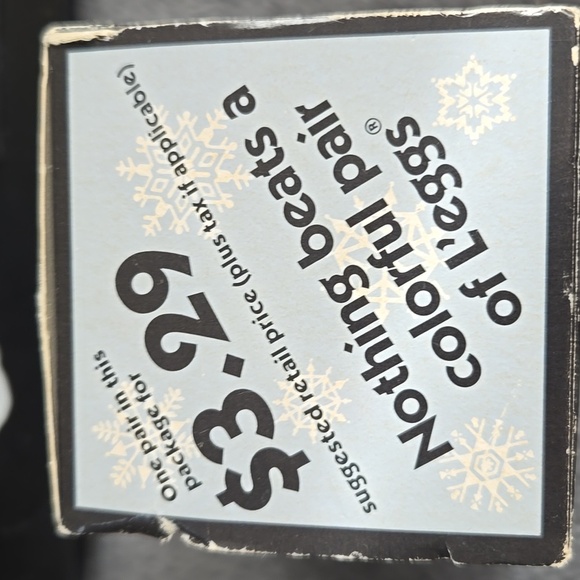 Vintage Winter Legs Black Control Top Pantyhose - Picture 5 of 6